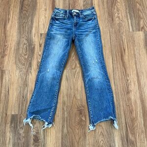 Women’s Flying Monkey Cropped Distressed Jeans Size 27